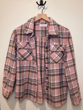 Petal & Pup Pink Plaid Jacket